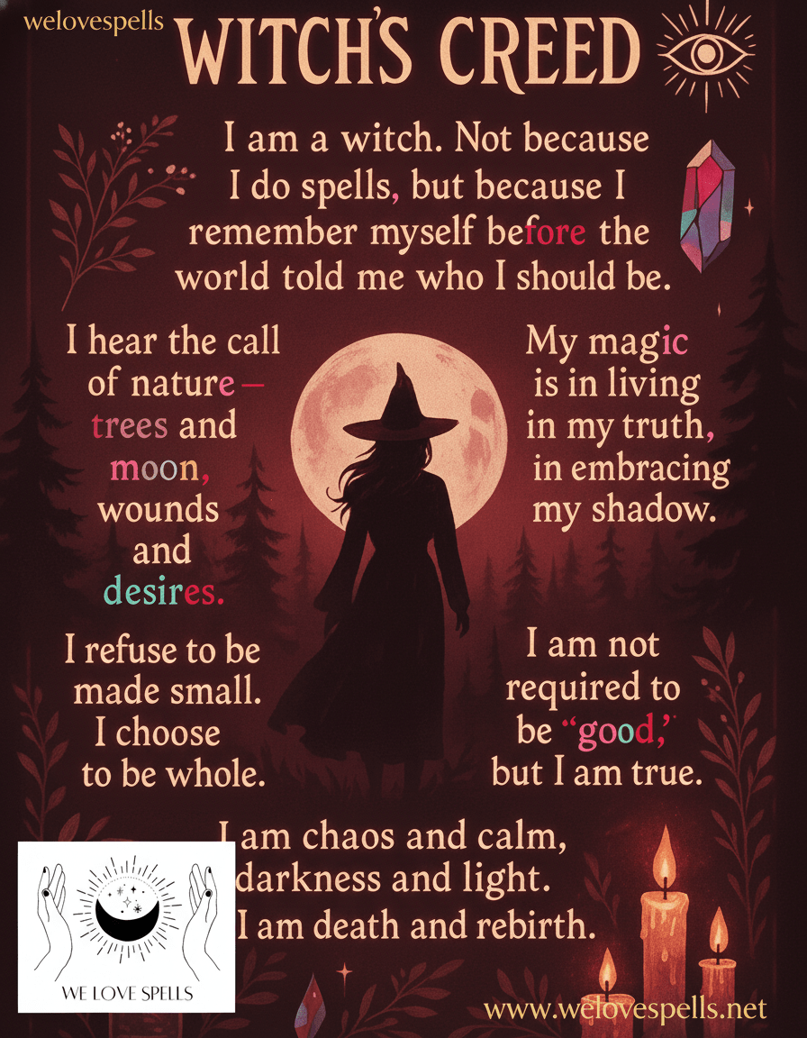 Witch’s Creed: Unveiling the Ancient Laws of Modern Witchcraft - We Love Spells