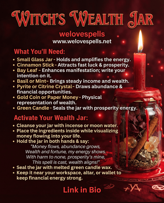 Witch’s Wealth Jar Spell: Attract Money, Prosperity & Abundance Fast - We Love Spells