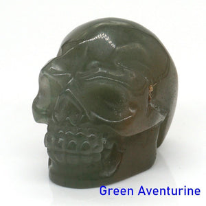 1.5" Skull Statue Natural Stones Healing Crystals - We Love Spells