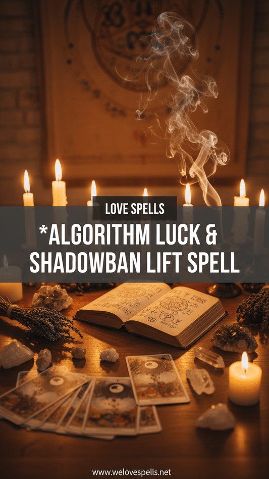 Algorithm Luck & Shadowban Lift Spell - We Love Spells