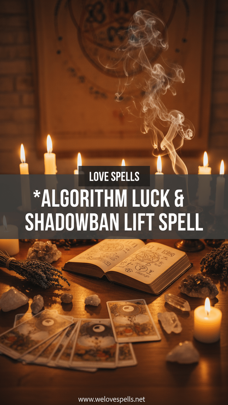 Algorithm Luck & Shadowban Lift Spell - We Love Spells