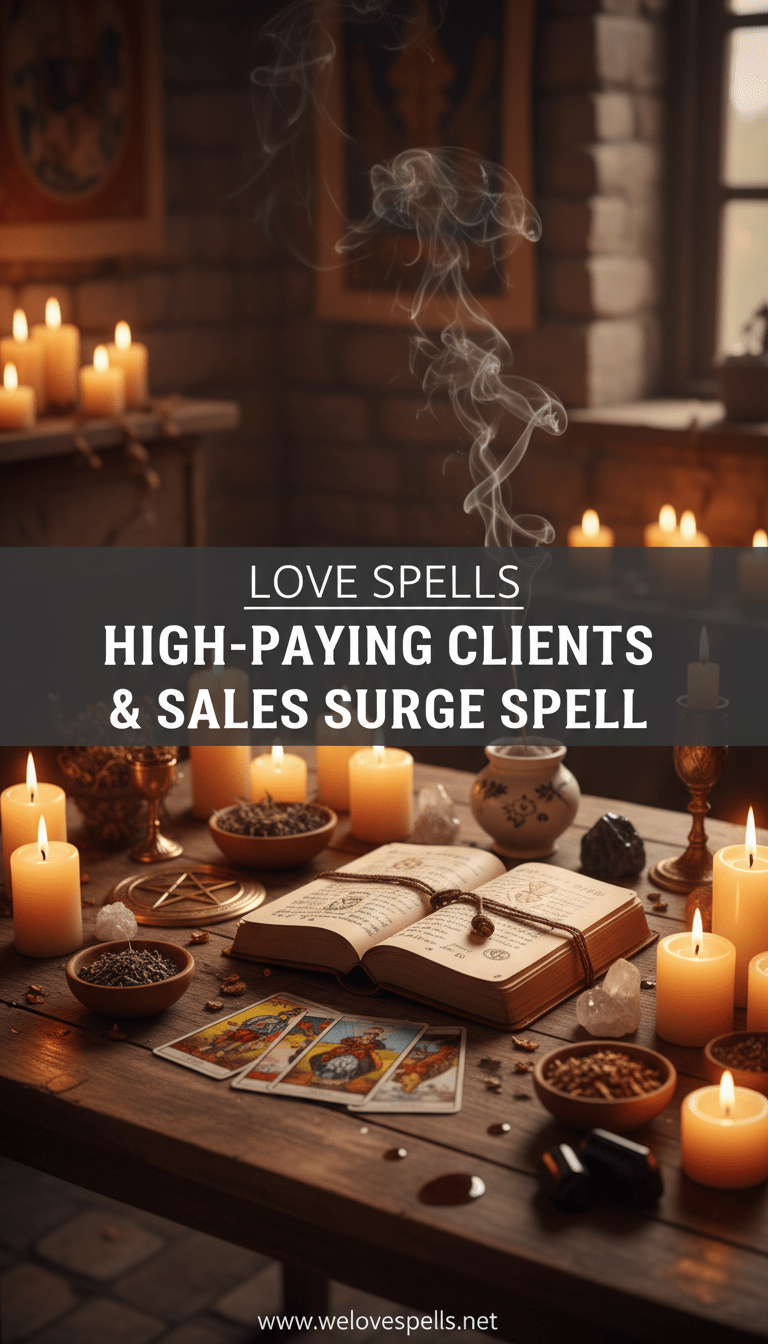 High-Paying Clients & Sales Surge Spell – Order Now – We Love Spells