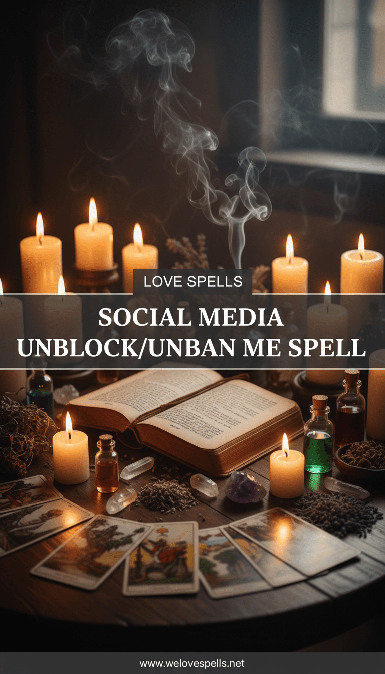Social Media Unblock/Unban Me Spell - We Love Spells